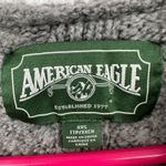 American Eagle  size XXS oversized cable knit hooded sweater New with‎ Tags gray Photo 3