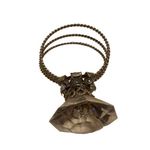 3 Inch Novelty Wedding Ring Decoration Faux Diamond Silver Photo 3