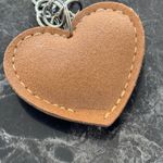 Leopard Print Rhinestone Heart Puffy Gold Felt 18” Necklace Brown Photo 3