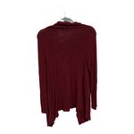 Bobeau  Red Wrap Cardigan Button Closure Long Sleeve Size Small Fall Autumn Photo 4