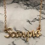 Scorpio Horoscope Letter Charm Pendant Necklace Gold Photo 6