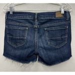 American Eagle Low Rise Denim Jean Shorts Dark Wash Size 4 Y2K McBling Mallcore Photo 1