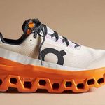 On Cloudmonster in Fawn/Tumeric Orange Size 9.5 Photo 3