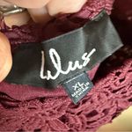 NWT Lulu’s Size XL Lace Detailed Backless Mini Dress Burgundy Formal Wedding Red Photo 5