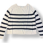 ZARA  Black and White Striped Lightweight Sweater Size M‎ Classic Preppy Casual Photo 0