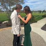 La Femme Emerald green prom dress  Photo 3