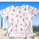 Bonworth VTG Nautical Top Sz M? White LIghthouses Sailboat Anchor Ships … Photo 1