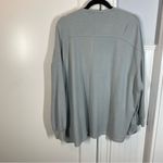 Barefoot Dreams  Malibu Collection Gray Blue‎ Circle Cardigan size medium Photo 5
