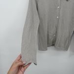 Joseph A Petite Paris Silver Metallic Silk Cardigan Sweater Size Small Petite Photo 1