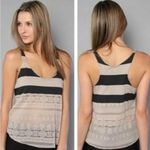 We The Free We‎ The Free Striped Lace Tank Top Medium Photo 1
