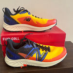 New Balance  womens Orange and Blue Sneakers Photo 0