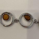 Lia Sophia Lía Sophia Women’s Bracelet Silver-Tone Circles Brown Yellow Gemstones Metallic Photo 4