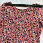 WAYF Floral Long Sleeve Bodysuit - Vibrant Garden Cute Print Photo 1