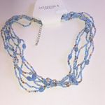 Sonoma Blue Seed Bead Beaded Boho Necklace Photo 3
