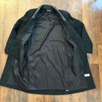 HUNTERS RUN wool coat with leather trim, size 6 Black Photo 9