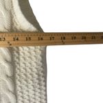 Yarn Art Size Small Ivory Cable Knit Fisherman Toggle Buttons Sweater Vest White Photo 6