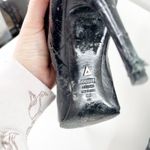 Schutz Shutz Maryana Knee High Croc Embossed Stiletto Heel Boots Black 6 Photo 3