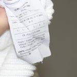 Max Mara  100% Cotton White Boatneck Knit Sweater Tie Detail Size Large Photo 4