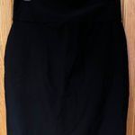 Eileen Fisher  Viscose Stretch Pull-On Knee Length Black Pencil Skirt‎ Size XS Photo 0