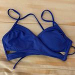 PINK - Victoria's Secret PINK Victoria’s Secret Blue Strappy Back Bikini Top Photo 0