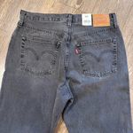 Levi's  premium 501 black/ Gray Straight women’s Jeans Photo 3