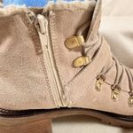 Sporto  Katie Sz 8.5 Women's Hiking Combat Biker Boots Suede Tan Cabincore Boho Photo 5