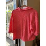 Lilly Pulitzer Bellview Terry Cloth Top sunrise Coral Lilly zig zag EUC size M Photo 4