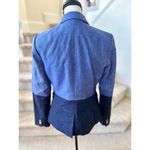 Banana Republic  Navy & Cornflower Two Tone Blue Herringbone Wool Blazer Photo 2