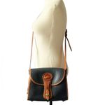 Dooney & Bourke 80’s Essex Navy & British Tan large size handbag long strap Photo 1