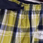 Boxercraft  XL Cotton Plaid Pajama Pants in Navy and Lime Photo 6