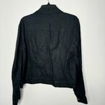 Tribal linen button down shirt size XL Black Photo 4