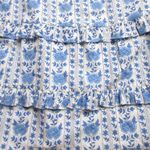 NWT PINK CITY PRINTS Melanie in Sky Alpine Floral Cotton Midi Dress L Blue Size L Photo 5