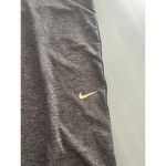 Nike Pro Dri-Fit Gray Womens Leggings size Medium Glitter Swoosh Photo 3