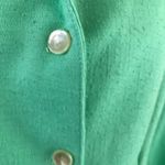 Vintage 70s 80s Mint Green Textured Skirt Suit Pleated Skirt 16 1/2 Size L Photo 4