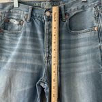 American Eagle Outfitters Hi Rise Girlfriend Button Fly Distressed Size 4 Photo 5