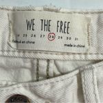 Free People We The Free Soft & Relaxed Denim Cut Off Shorts Worn White Size 28 Photo 5