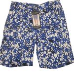 Mario Serrani  Italy Women Stretch Short Size 4 in Royal Print Photo 0