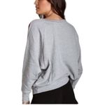 Free People Oversized Pullover Lace Peek A Boo Sweatshirt Photo 4