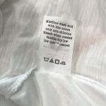 Goldie  Lewinter Jersey and Slub Button Down Shirt White Large Pima Cotton Photo 7