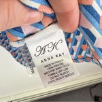 Anna Kay Geometric Print Long Sleeve Button Up Pajama Top Blue Size L Size L Photo 6