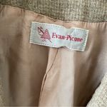 Evan Picone Vintage Tan tweed knit Wool Blazer Neutral Light Academia Photo 1