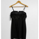 Aidan Mattox  New! Feather Mini Cocktail Party Dress Photo 3