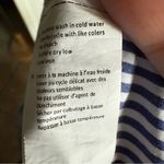 Revamped  Blue and White‎ Relaxed Smocked Off Shoulder Blouse Large Photo 7