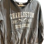 Charleston South Carolina Distressed Hoodie Cozy Graphic Sweatshirt Grunge Sz L Gray Photo 4