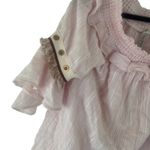 Monoreno  Women's Size Small Pink Off Shoulder Bell Sleeves Peasant‎ Blouse Photo 3