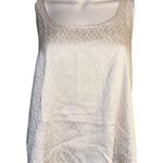 Victoria's Secret Cool & Sexy Victoria Secret XL satin white ivory Tank Top VS Logo Design Photo 2