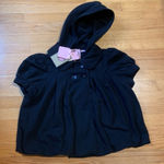 Juicy Couture  Pam & Gela Puff Short Sleeve Hooded Jacket Blouson Black Medium Photo 0