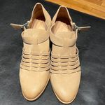 Caslon NWOT Nude Neutral Cutouts Breatheable All LEATHER Laser perforated Cutoffs Ankle Booties Photo 4