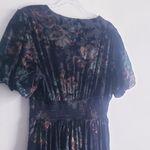 Baltic Born  Leslie Velvet Maxi Dress Floral Short Sleeve New Without Tags Photo 7
