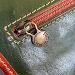 Vera Pelle  Green and Brown Leather Crossbody Bag Photo 9